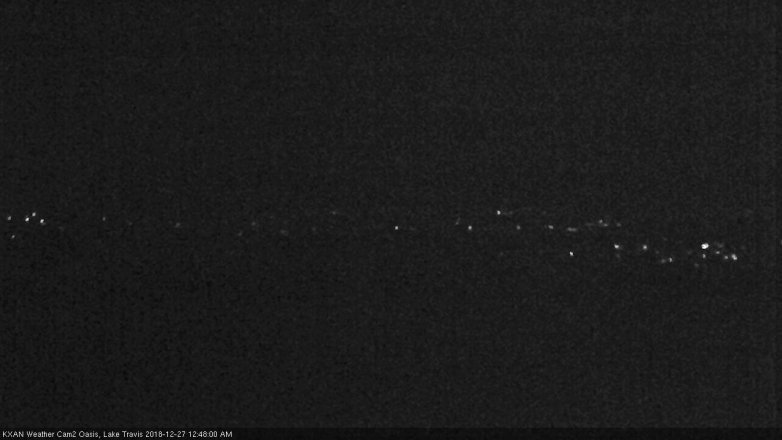 Lake Travis webcam, December 26, 2018 11:50 PM CT