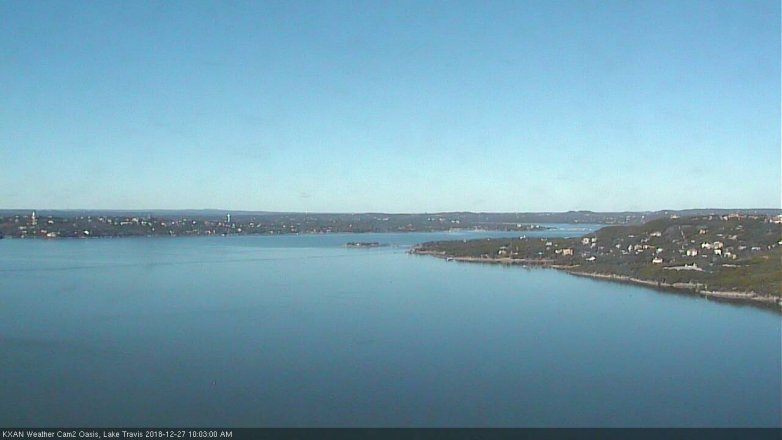Lake Travis webcam, December 27, 2018 9:05 AM CT