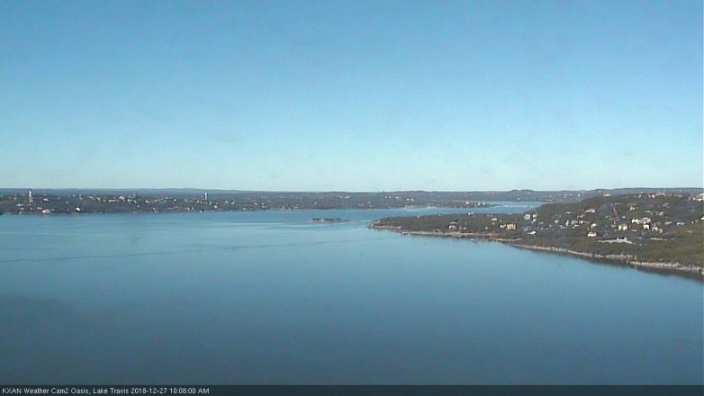 Lake Travis webcam, December 27, 2018 9:10 AM CT