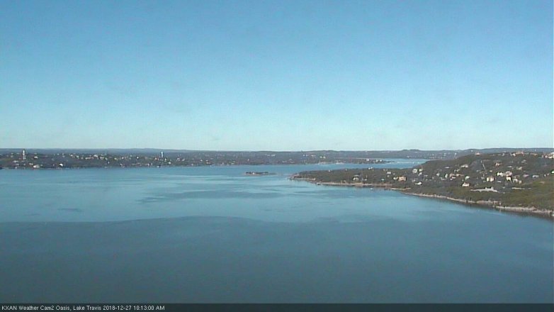 Lake Travis webcam, December 27, 2018 9:15 AM CT