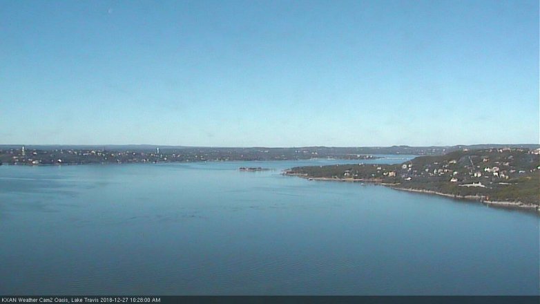 Lake Travis webcam, December 27, 2018 9:30 AM CT
