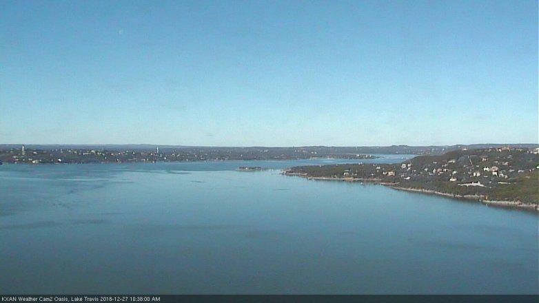 Lake Travis webcam, December 27, 2018 9:40 AM CT