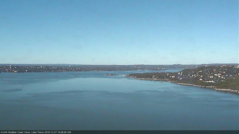 Lake Travis webcam, December 27, 2018 9:50 AM CT