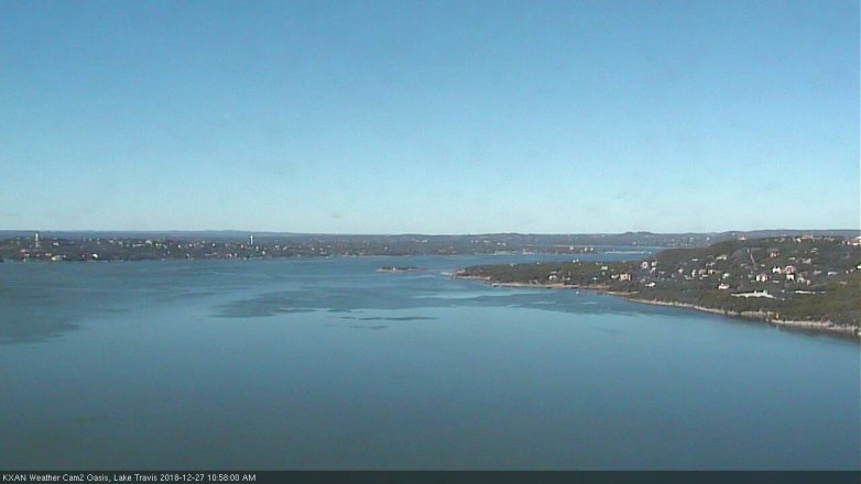 Lake Travis webcam, December 27, 2018 10:00 AM CT