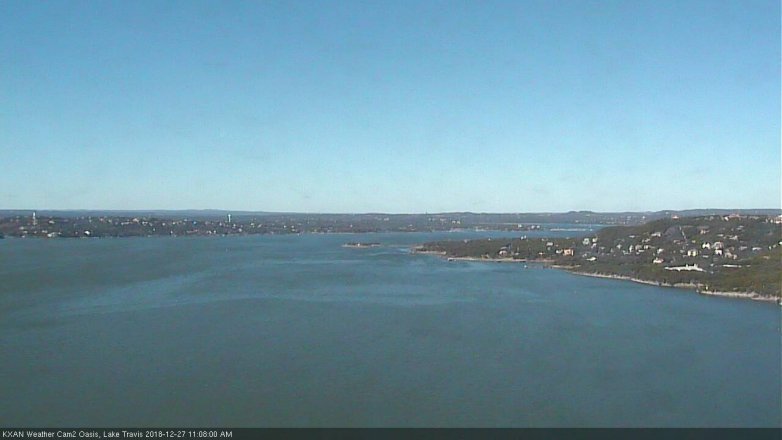 Lake Travis webcam, December 27, 2018 10:10 AM CT