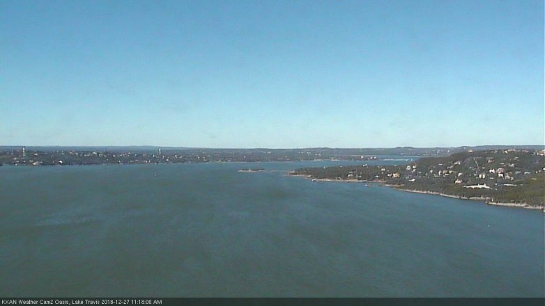 Lake Travis webcam, December 27, 2018 10:20 AM CT