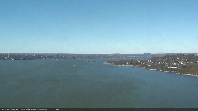 Lake Travis webcam, December 27, 2018 10:25 AM CT