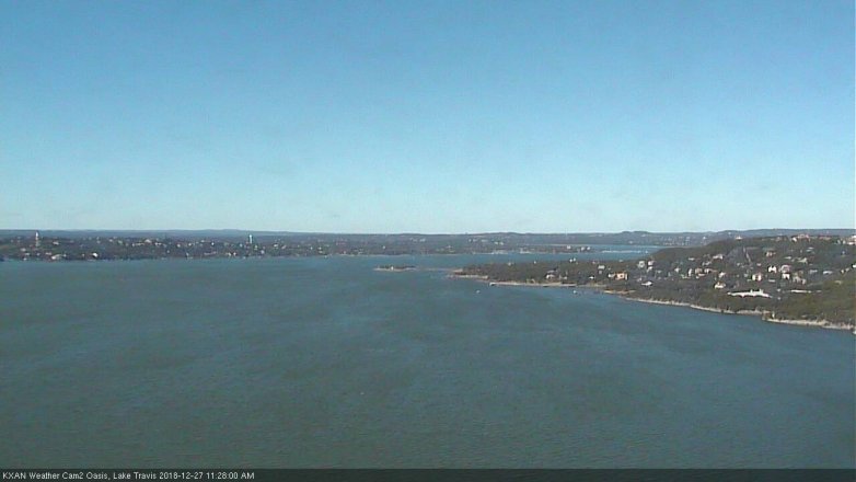 Lake Travis webcam, December 27, 2018 10:30 AM CT