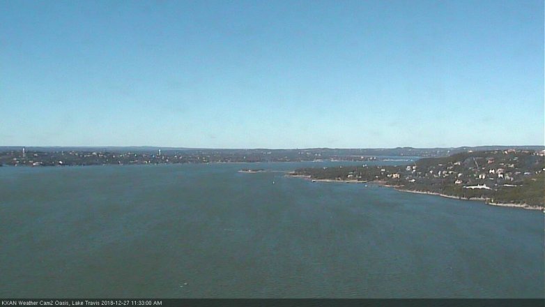 Lake Travis webcam, December 27, 2018 10:35 AM CT