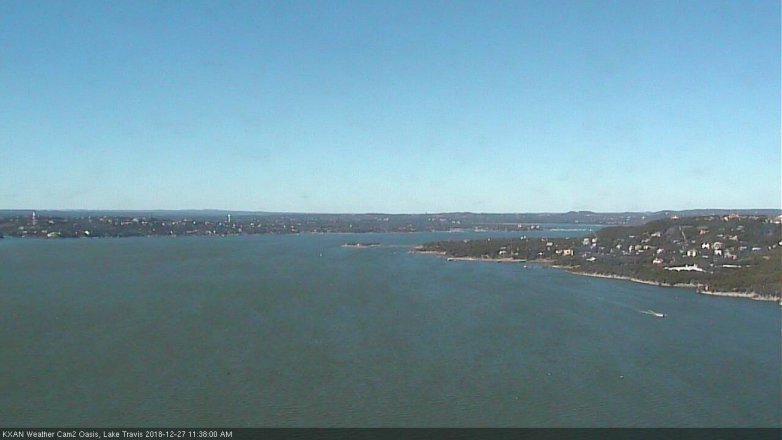 Lake Travis webcam, December 27, 2018 10:40 AM CT