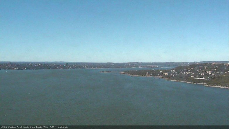 Lake Travis webcam, December 27, 2018 10:45 AM CT