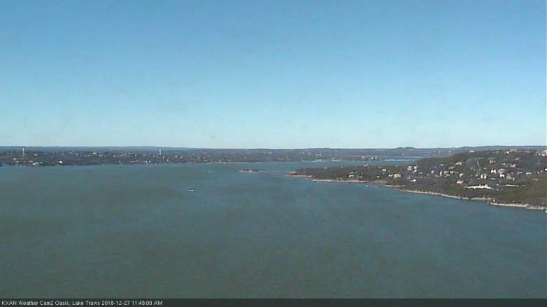 Lake Travis webcam, December 27, 2018 10:50 AM CT