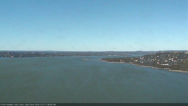 Lake Travis webcam, December 27, 2018 11:00 AM CT
