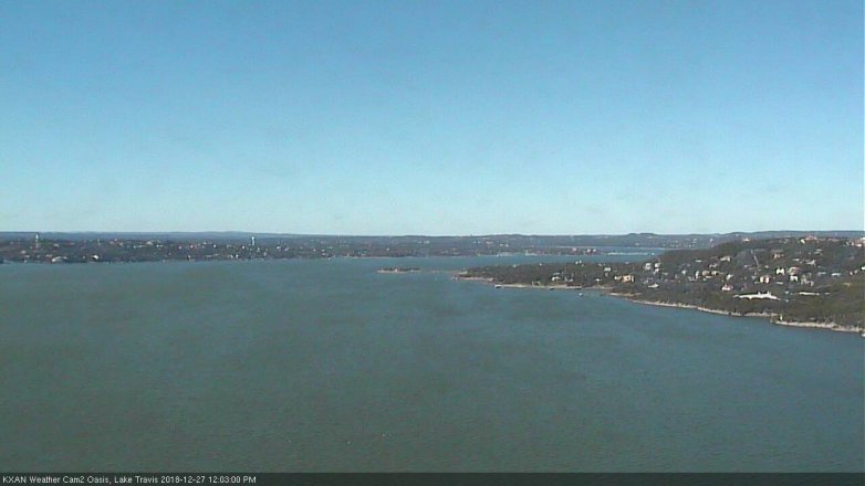 Lake Travis webcam, December 27, 2018 11:05 AM CT