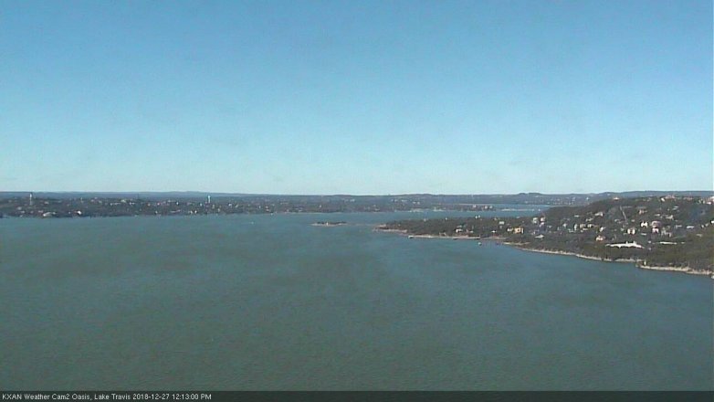 Lake Travis webcam, December 27, 2018 11:15 AM CT
