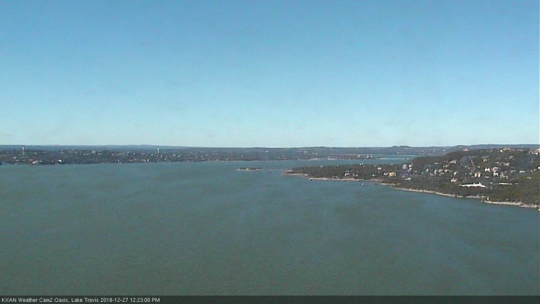 Lake Travis webcam, December 27, 2018 11:25 AM CT
