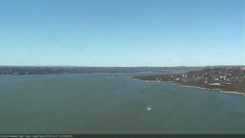 Lake Travis webcam, December 27, 2018 11:35 AM CT
