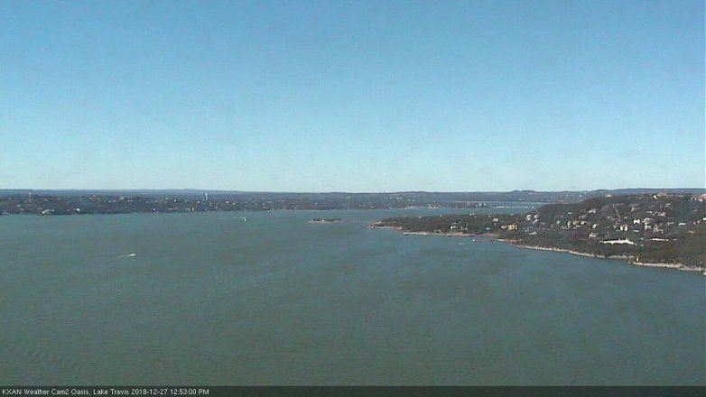 Lake Travis webcam, December 27, 2018 11:55 AM CT