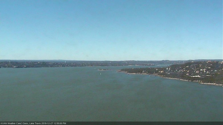 Lake Travis webcam, December 27, 2018 12:00 PM CT