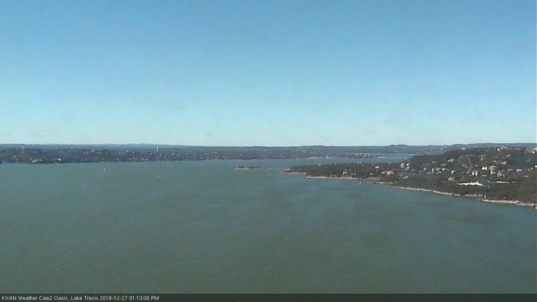 Lake Travis webcam, December 27, 2018 12:15 PM CT