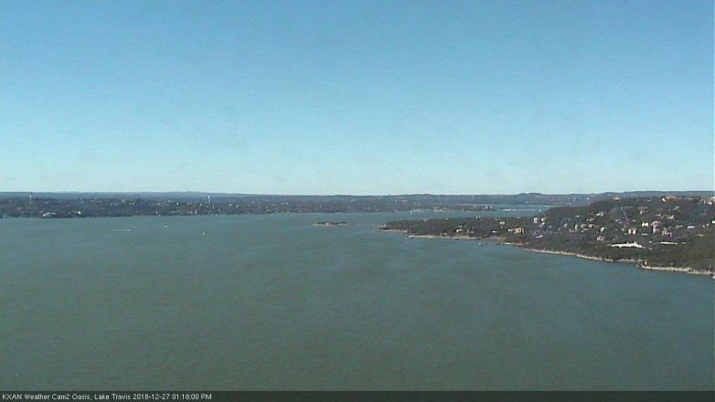 Lake Travis webcam, December 27, 2018 12:20 PM CT