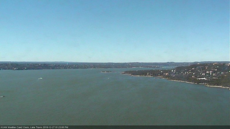 Lake Travis webcam, December 27, 2018 12:25 PM CT