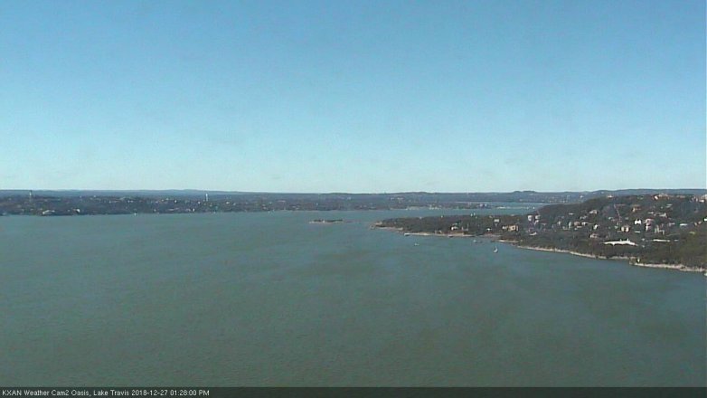 Lake Travis webcam, December 27, 2018 12:30 PM CT