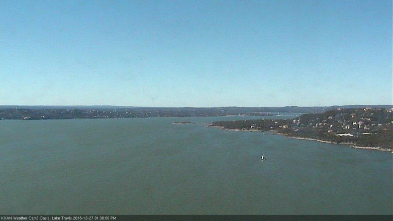 Lake Travis webcam, December 27, 2018 12:40 PM CT