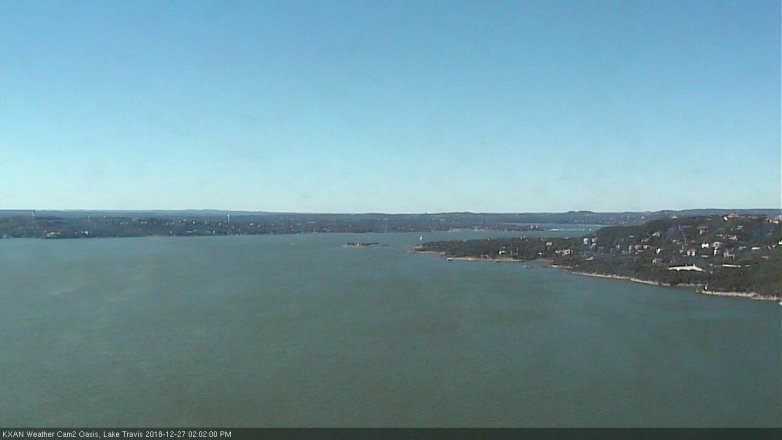 Lake Travis webcam, December 27, 2018 1:05 PM CT