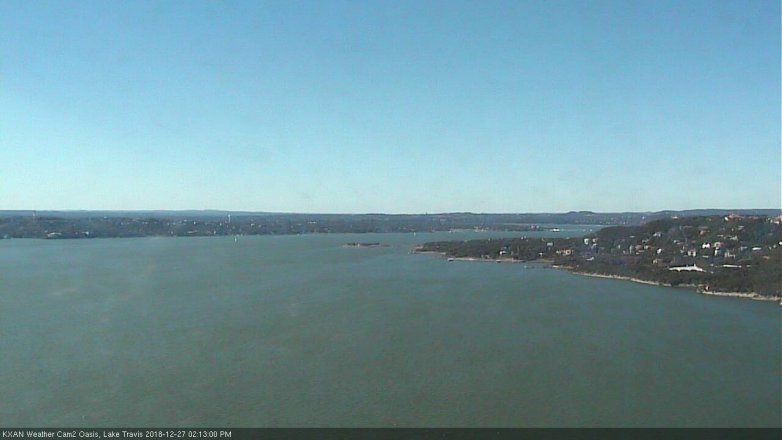 Lake Travis webcam, December 27, 2018 1:15 PM CT