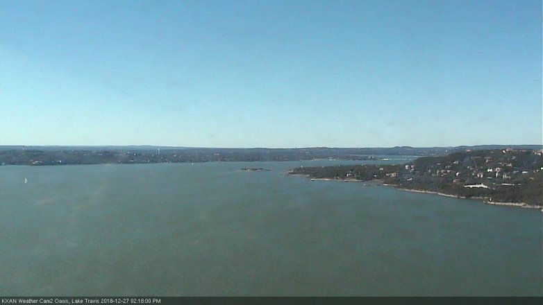 Lake Travis webcam, December 27, 2018 1:20 PM CT