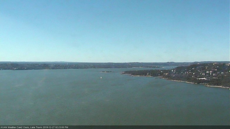 Lake Travis webcam, December 27, 2018 1:25 PM CT