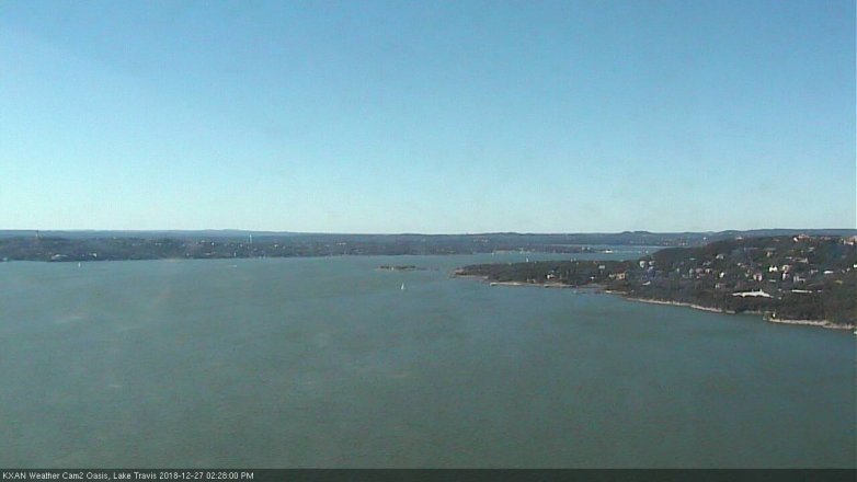 Lake Travis webcam, December 27, 2018 1:30 PM CT