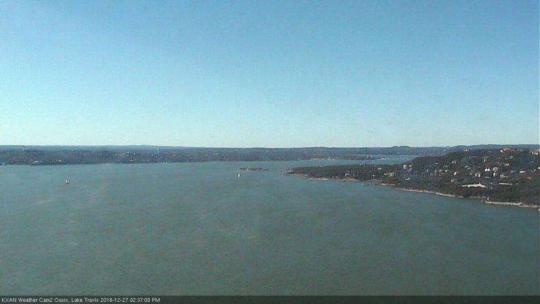 Lake Travis webcam, December 27, 2018 1:40 PM CT