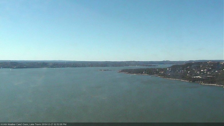 Lake Travis webcam, December 27, 2018 1:55 PM CT