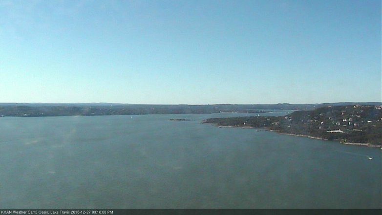 Lake Travis webcam, December 27, 2018 2:20 PM CT