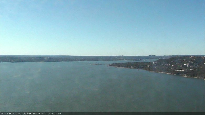 Lake Travis webcam, December 27, 2018 2:30 PM CT