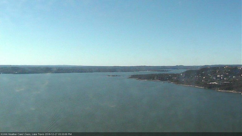 Lake Travis webcam, December 27, 2018 2:35 PM CT