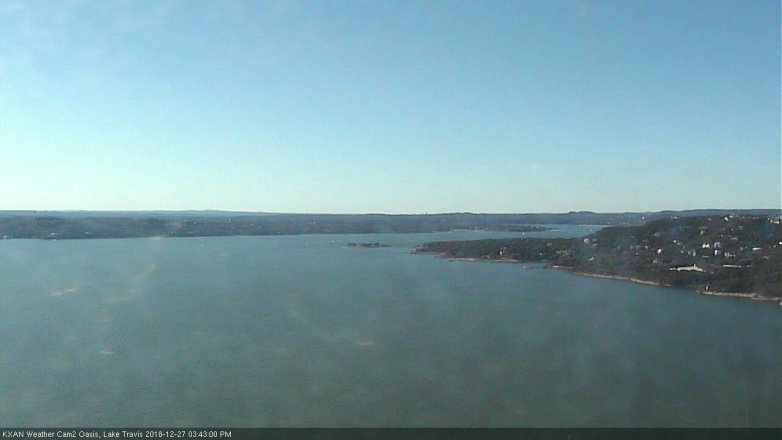 Lake Travis webcam, December 27, 2018 2:45 PM CT