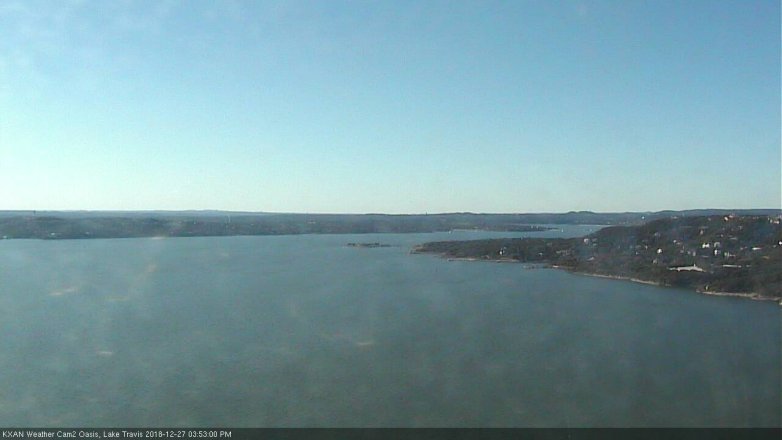 Lake Travis webcam, December 27, 2018 2:55 PM CT