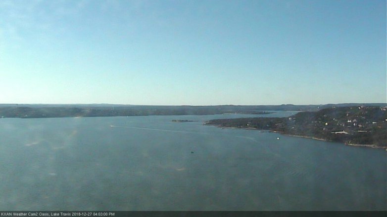 Lake Travis webcam, December 27, 2018 3:05 PM CT