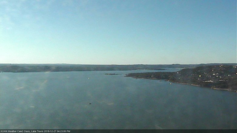 Lake Travis webcam, December 27, 2018 3:25 PM CT