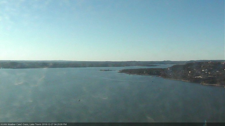 Lake Travis webcam, December 27, 2018 3:30 PM CT