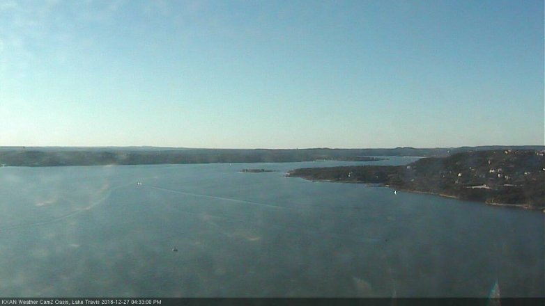 Lake Travis webcam, December 27, 2018 3:35 PM CT