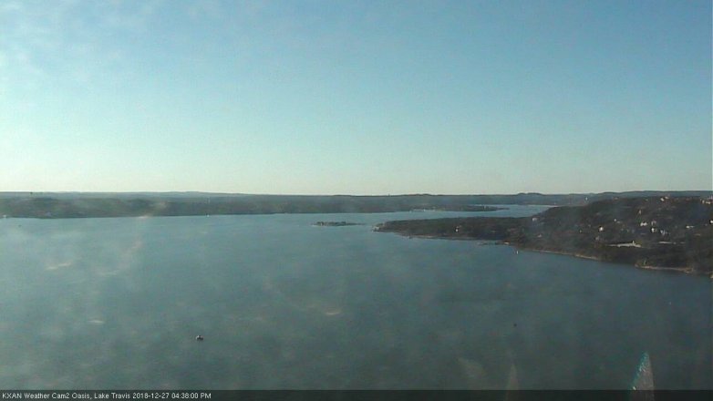 Lake Travis webcam, December 27, 2018 3:40 PM CT