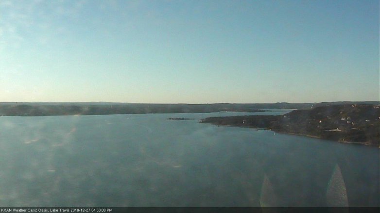Lake Travis webcam, December 27, 2018 3:55 PM CT