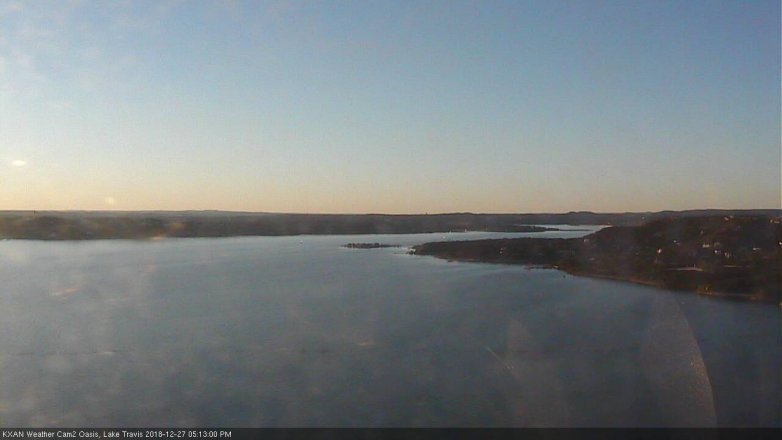 Lake Travis webcam, December 27, 2018 4:15 PM CT