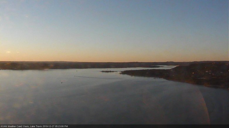 Lake Travis webcam, December 27, 2018 4:25 PM CT