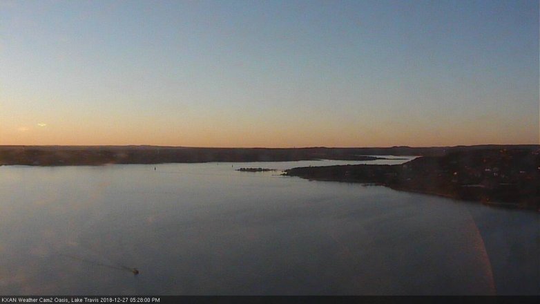 Lake Travis webcam, December 27, 2018 4:30 PM CT