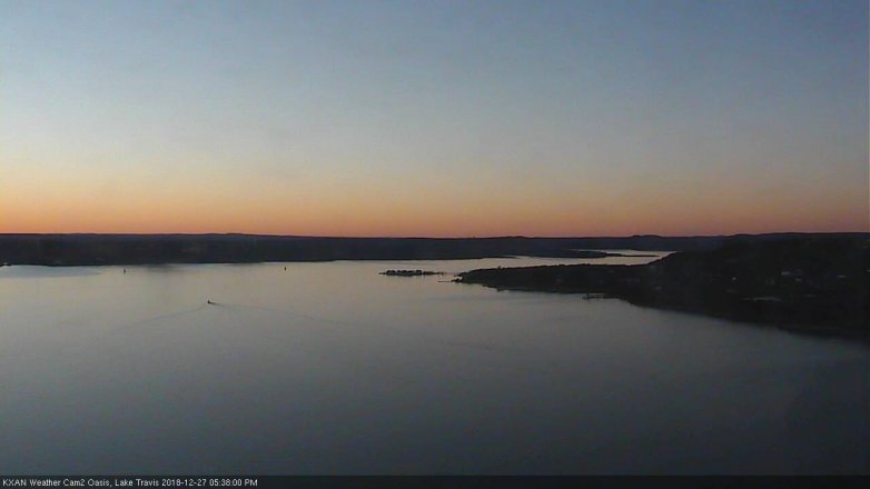 Lake Travis webcam, December 27, 2018 4:40 PM CT